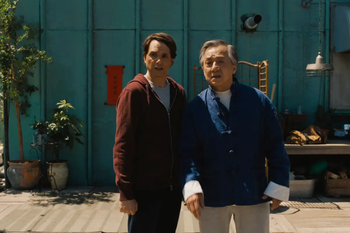 Ralph Macchio and Jackie Chan in Karate Kids Legends