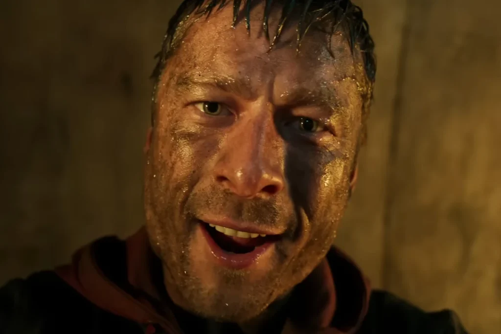 The Running Man Ending Explained 2 7 Glen Powell in The Running Man Paramount Pictures